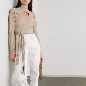 THE LINE BY K Cybil cutout ribbed knit top